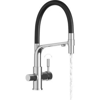 Vodovodní baterie Kuchyňská stojánková baterie Granitan Malta stříbrná