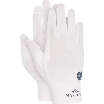 Jezdecké rukavice HV POLO Suzy s UV ochranou Bílá M/L