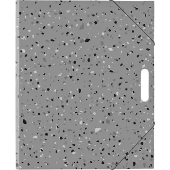 Set školních potřeb Složka na výkresy A4 - terrazzo šedá