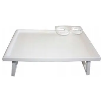 Plastový podnos/stolek do postele na jídlo s úchyty