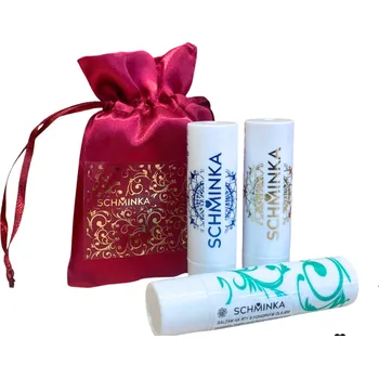 SCHMINKA 2 + 1 Zdarma: Balzámy na rty – Konopný, Mandlový, Měsíčkový