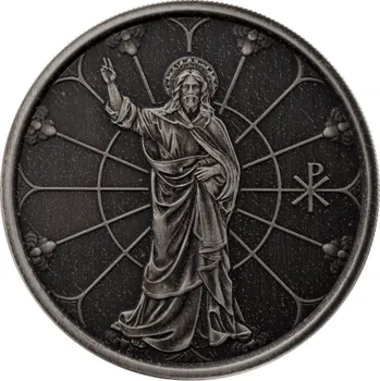 Scottsdale Mint Stříbrná mince 1 oz Kristovo světlo 2022 Ostařená