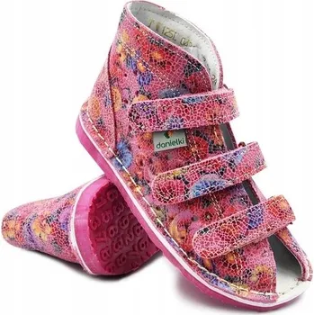 Dámské pantofle Papuče pro dívku do školy na suchý zip Danielki 35