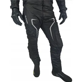 Moto bunda RIDA FLEX Motocyklové kalhoty Textilní Motorka Pánské Černo-šedé vel. 3XL