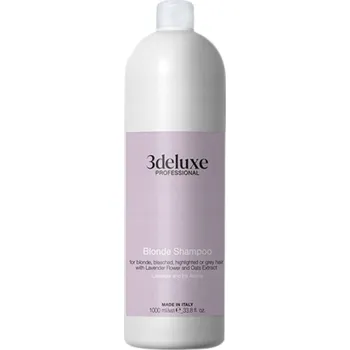 Šampon 3DELUXE BLONDE ŠAMPON PRO BLOND A ZESVĚTLENÉ VLASY S LEVANDULÍ 1000ML