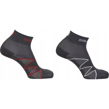 Pánské ponožky SALOMON běžecké ponožky ke kotníkům BĚHÁNÍ RUNNING sada XA PRO 2 PÁRY 36-38