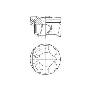 Motor automobilu Píst KOLBENSCHMIDT 41267600