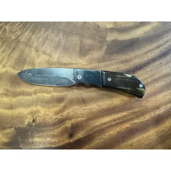 kapesní nůž Lovecký nůž zavírací rukojeť tmavá buvolí kost