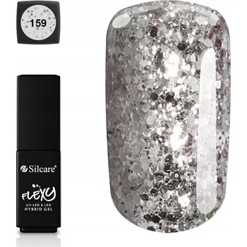 Lak na nehty Hybridní lak Flexy 159 šedý 4,5 g na nehty, bez TPO