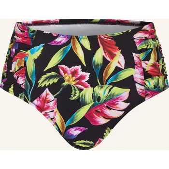 Dámské plavky Lidea Dámské High Waist Bikinové Kalhotky Exotic Blaze, černá...
