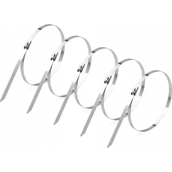 Stahovací páska Balení 200 stahovacích pásek z nerezové oceli Stahovací pásky