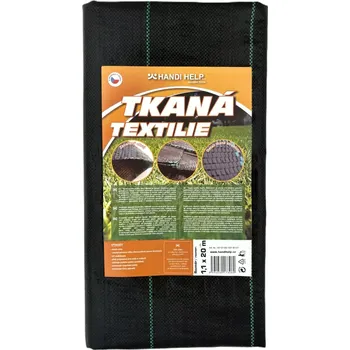 Mulčovací textilie Tkaná textilie 1,1 x 20 m; černá (Výhodou tkané textilie je její dlouhá životnost a také pevnost.)
