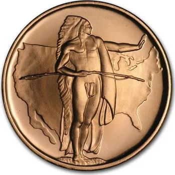 Sběratelství U.S. Mint Měděná medaile 1 oz Oregonskou stezka