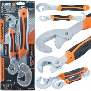 Klíč Háčkový klíč Black 9-32 mm sada 2 ks univerzální