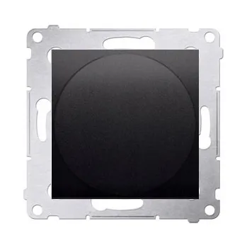 Elektrická zásuvka S.54 LED světelný signalizátor, bílé světlo, 230V, černá matná DSS1.01/49