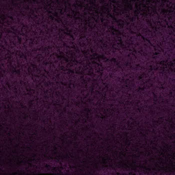 Strima Velour De Pannes Uni - Dark Purple