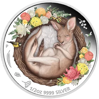 Perth Mint Stříbrná mince 1/2 oz Kangaroo Dreaming Down Under 2021 Proof