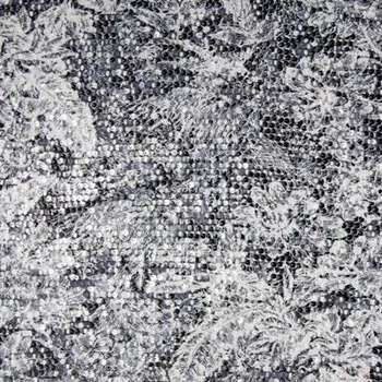 Strima Lace Print Spangles - Black