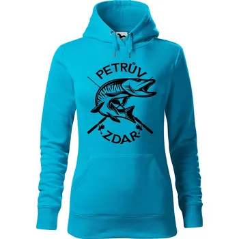 Pánská mikina Dámská mikina Petrův zdar Velikost (žena): M, Vyberte barvu: Tyrkysová