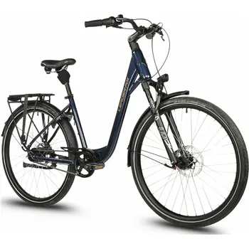 Horské kolo Městské kolo LEADER FOX 28" CITY BIKE ESCALANTE 28" DARK BLUE SHINY (NEXUS 8SPEED, BELT) Velikost rámu: 18"