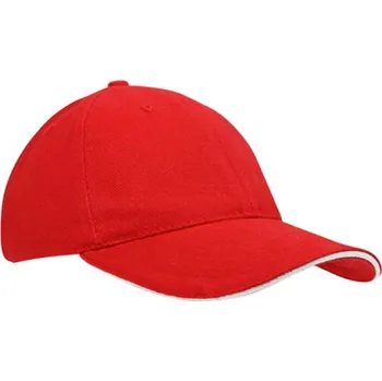 Kšiltovka L-Merch Unisex kšiltovka C1926 Red-White one size