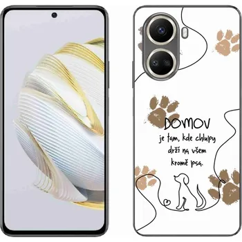 Pouzdro na mobilní telefon Gelový kryt mmCase na Huawei Nova 10 SE - psí motiv bílé pozadí