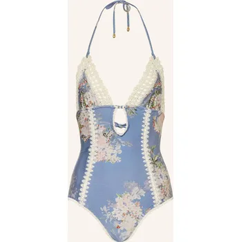 Dámské plavky Zimmermann Dámské Plavky Neckholder Cascadian, černošedá /...