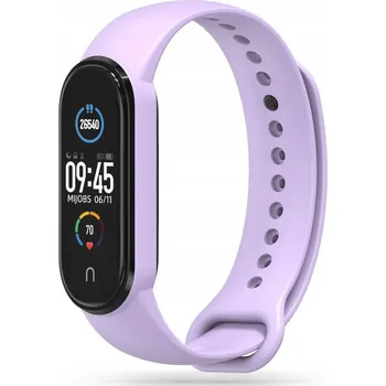 Řemínek na hodinky ŘEMÍNEK TECH-PROTECT ICONBAND PRO XIAOMI MI BAND 5/6/6 NFC/7 FIALOVÝ GUMOVÝ