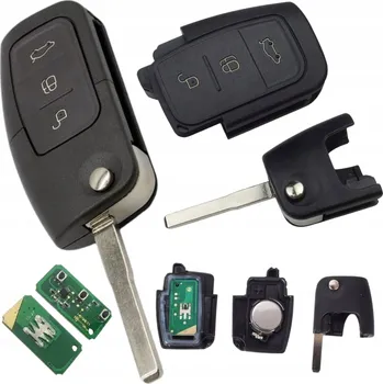 Autoklíč Klíč s elektronikou dálkového ovládání pro Ford Mondeo Focus Fiesta B-Max C-Max S-Max