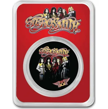 Stříbrná mince 1 oz Aerosmith 50th Anniversary 2023 Kolorovaná TEP
