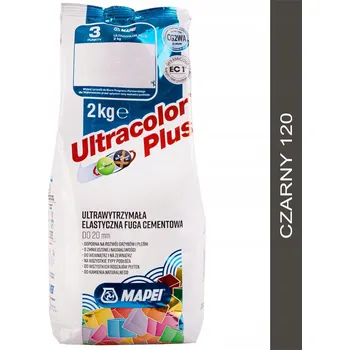 Spárovací hmota Cementová spárovací hmota Mapei Ultracolor Plus 2 kg - 120 Černá