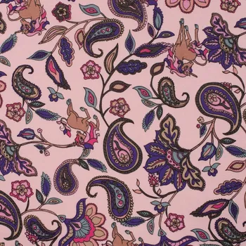 Strima Happy Fleece Print - Paisley, Dusty Pink