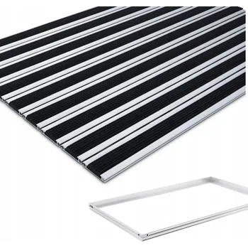 Rohožka POLENTEX GUMOVÁ ROHOŽKA PŘED DVEŘE VENKOVNÍ ČISTICÍ ZÓNA 120x80 C12