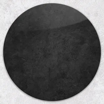 Kuchyňské prkénko Stylové a odolné kulaté skleněné prkénko s potiskem Temný Kámen průměr 40 cm