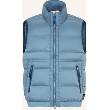 Pánská bunda Stone Island Pánská Péřová Vesta, modrá, 58