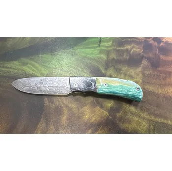 kapesní nůž Lovecký nůž zavírací rukojeť barevná žirafí kost