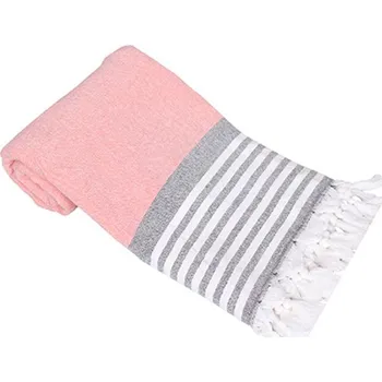 Ručník Artg Hamamzz Rhodos Ručník 100x180 cm 916050 Orange-White 100 x 180 cm