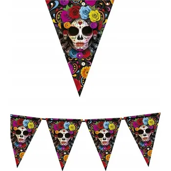 Girlanda na Halloween Fiestas Guirca, vícebarevná, 3 m