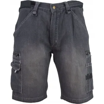 Pánské kraťasy SÁLNĚ TRHAJÍCÍ PRACOVNÍ KRÁTKÉ KRAŤASY URGENT 605 JEANS, černé, vel. 58