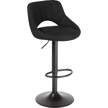 Barová židle Barová židle Rocada 927-4, černá, výškově nastavitelná, látkový potah