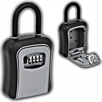 Skříňka na klíč KÓDOVANÁ SCHRÁNKA NA KLÍČE SE ZÁMKEM, SEJF S OKEM 170x95x40MM