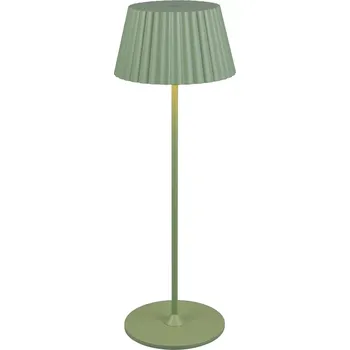 Lampička Trio Leuchten R57706149 SUAREZ - Venkovní přenosná stmívatelná nabíjecí lampička v pistáciové barvě, IP44, LED 1,5W, 3000K, 39cm (Nabíjecí venkovní stolní lampička)