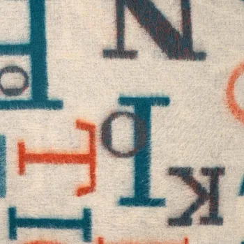 Strima Colored Letters Keith - Indigo Orange Off White