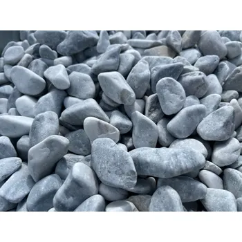 Zahradní dekorace KHK světle modré oblázky big bag 15 - 25 mm