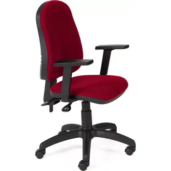 Kancelářská židle Rocada 911/2+958, červená, látkový potah, nastavitelné područky