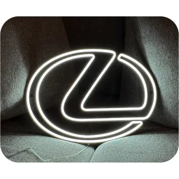 Obraz NEON LED LEXUS LOGO NÁSTĚNNÁ DEKORACE DO GARÁŽE, KANCELÁŘE, POKOJE 35 CM