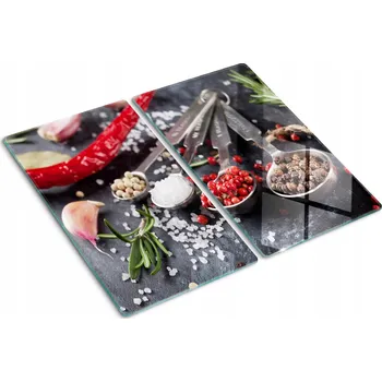 Obraz Indukční varná deska z tvrzeného skla na bylinky a koření 2x30x52 cm