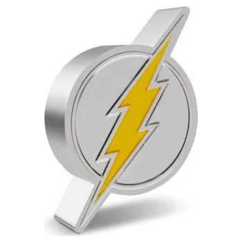 Perth Mint Stříbrná mince 1 oz Blesk Emblem DC Comics 2021