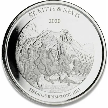 Scottsdale Mint Stříbrná mince 1 oz - Kitts & Nevis Obléhání Brimstone Hill Obléhání Brimstone Hill