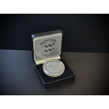 Sunshine Mint Stříbrná mince 1 oz Zodiac Vodnář Limitovaná edice Znamení zvěrokruhu Vodnář